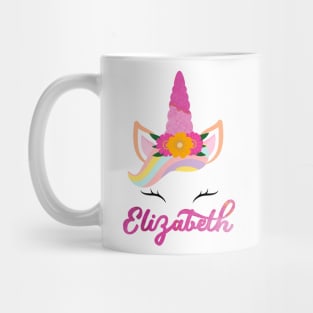 Name elizabeth unicorn Mug